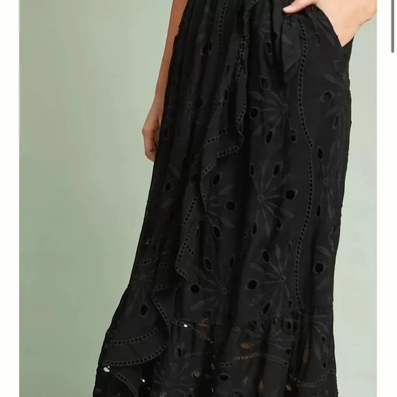Maeve By Anthropologie Eyelet Wrap Skirt - Picture 3 of 3